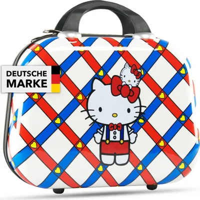 Produktbild von Xonic Kosmetikkoffer Damen – Beauty Case Hartschale für Reisen – Robustes Beautycase Damen mit Tragegriff – Kosmetik Koffer leicht & stabil – Beautycase Damen Hartschale (Kitty)