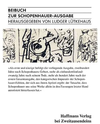 Zdjęcie produktu dla Beibuch zur Schopenhauer-Ausgabe
