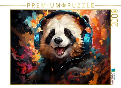 Produktbild von CALVENDO Puzzle Pandasong | 2000 Teile Lege-Größe 90x67cm Foto-Puzzle für glückliche Stunden