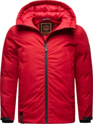 Produktbild von Stone Harbour Moagaa Wasserdichte Herren Winterjacke mit Kapuze Wintermantel Outdoor Parka Chili Red Gr. 46 - S
