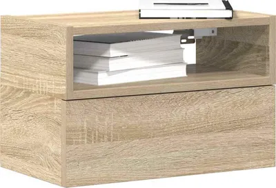 Obrázek produktu pro vidaXL Nástěnné noční stolky 2 ks dub Sonoma 45x26x28,5 cm