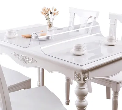 Immagine prodotto di Tovaglia trasparente in PVC, impermeabile e facile da pulire
