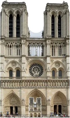 Produktbild von Sehenswürdigkeit - Notre-Dame - Paris - Pappaufsteller Standy - ca. 103x173 cm
