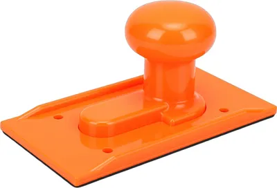 Produktbild von Holzbearbeitungs-Schiebeblock mit rutschfestem Polster, ergonomischem Griff, sicheres Schiebewerkzeug für Tischsäge, Oberfräse, Fräsmaschine, Hobelmaschine, orange