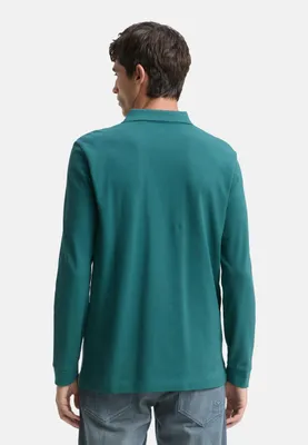 Produktbild von Tom Tailor Poloshirt Langarmshirt mit Polokragen