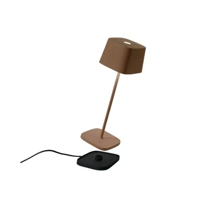 Image de Lampe de table LED Ofelia Pro Corten, rechargeable et dimmable