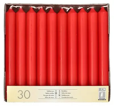 Produktbild von Tafelkerzen Ø 2,1 cm · 19,6 cm rot
