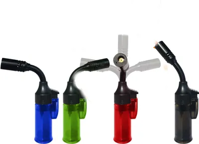 Produktbild von 2 x Sturm Feuerzeug Bunsenbrenner Flambierer Gas-Brenner Jet Flame  FLEXI 360° X