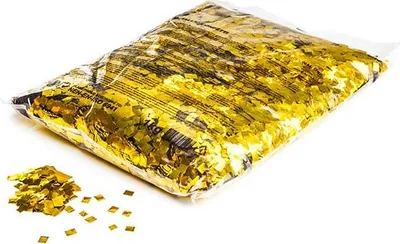 Produktbild von Magic FX Metallic Konfetti Regentropfen 6x6mm - Gold 1kg