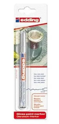 Produktbild von Edding - Ölbasierter Paintmarker 780 0,8 mm Silber Blister mit 1 Stück | 10 Stück
