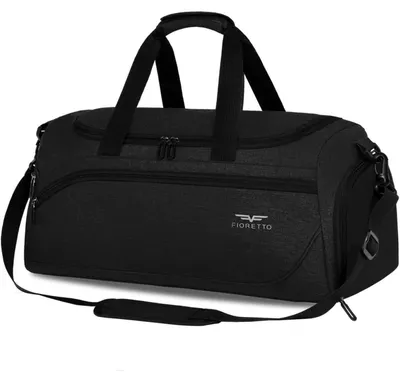 Produktbild von Sport- und Reisetasche 50L mit Schuhfach & Nassfach, wasserdicht, schwarz