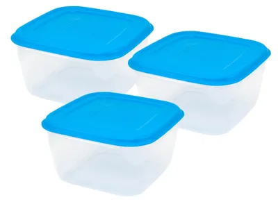Productafbeelding van Voedselcontainer Set Van 3 - Luchtdicht 0,5 L 1 L 1,5 L