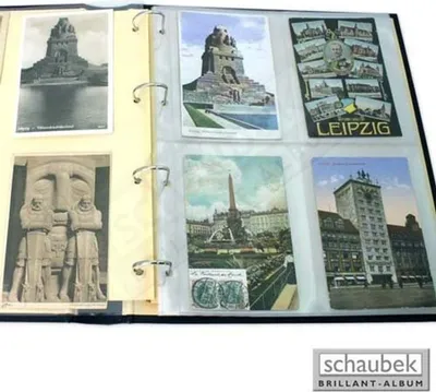 Produktbild von Schaubek fo-113 Universal-Folienblätter für 4 Postkarten / Blatt