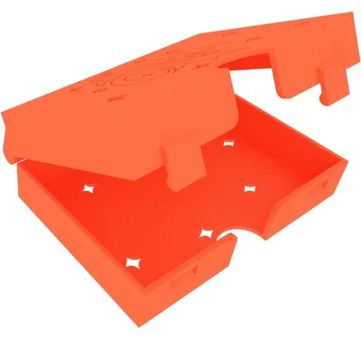 Image de Support pliable pour cartes de grande taille, avec fermeture, de couleur orange