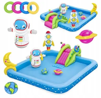 Produktbild von Bestway Aufblasbarer Garten-Spielpool Astronaut 228x206x84cm