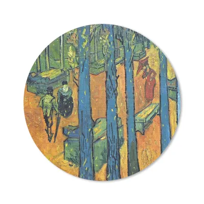 Produktbild von MuchoWow® Mauspad Mousepad Die Alyscamps - Vincent van Gogh 20x20 cm - Mousepads - Maus Mat - Pad - Mausunterlage - Schreibtischmatte