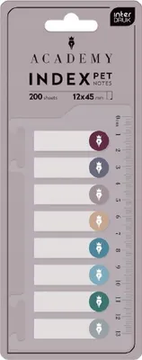Image de INDEX-LESEZZEICHEN notes autocollantes avec règle Interdruk 200 pièces
