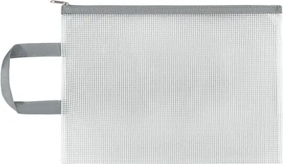 Produktbild von Transparente Aktenhalter-Reißverschlusstasche mit Griff, wasserdichte PVC-Dokumentenaufbewahrungstasche mit großer Kapazität, Bürobedarf