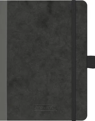 Produktbild von Brunnen Notizbuch Premium Kladde A6 punktiert Gummizug sw