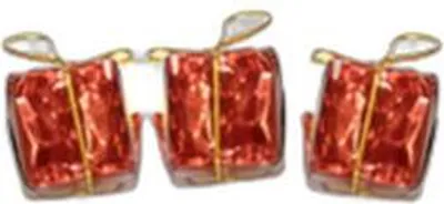 Produktbild von Dekorative Geschenke, Set mit 3 Stück, rot-gold