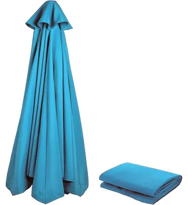 Productafbeelding van Reserveerhoes voor parasol, 270 cm, 8/6 baleinen, UV80 bescherming, waterdicht, verkrijgbaar in de kleuren antraciet, blauw, grijs, rood en beige