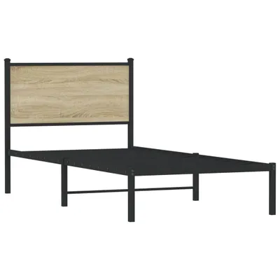 Immagine prodotto di Giroletto senza Materaso in Metallo Rovere Sonoma 90x190 cm