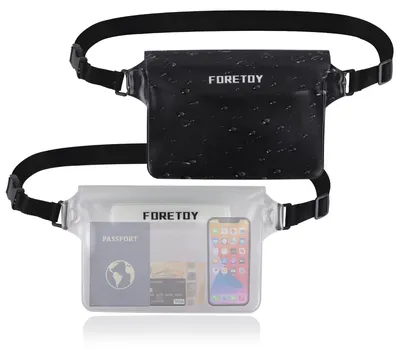 Image de Sac banane étanche - Housse pour téléphone - IPX8 - Ceinture réglable 80 à 117 cm - 22 x 16 cm