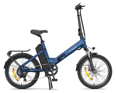 Imagen del producto de ENGWE O20 Boost - Bicicleta eléctrica con candado de cadena - 20 pulgadas - Motor 250W - Autonomía 108 km - 8 velocidades - Frenos de disco hidráulicos - Batería 720Wh - Cuadro bajo - Azul