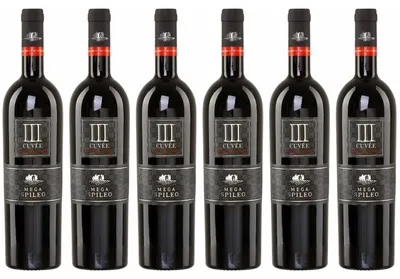 Produktbild von Domain Mega Spileo Cuvée III 6x 0,75l rot trocken Cavino | +20ml Jassas Olivenöl