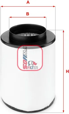 Produktbild von Luftfilter SOFIMA S 7B54 A für AUDI A8 (4H2, 4H8, 4HC, 4HL) Filtereinsatz