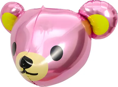 Zdjęcie produktu dla Balon foliowy zwierzę, miś różowy ok. 59*58 cm