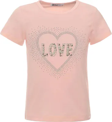 Produktbild von BEZLIT Mädchen Sommer T-Shirt mit Glitzersteinchen und Kunst-Perlen Rosa 104