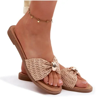 Produktbild von Damen flache beigen Goldschuhe Goldie 40