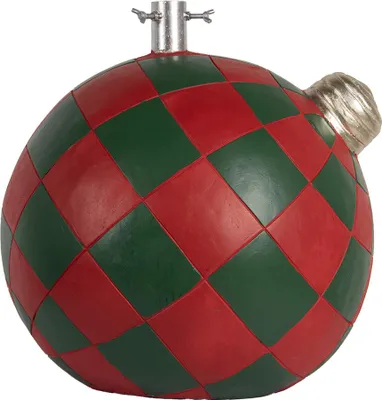 Zdjęcie produktu dla Stojak na choinkę Clayre & Eef 42x42x43 cm czerwony zielony materiał ceramiczny