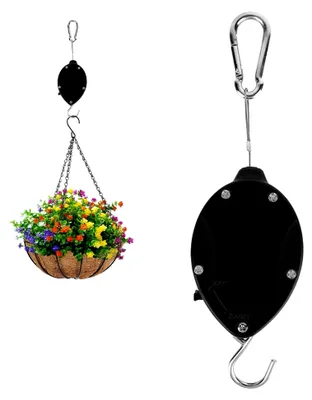 Produktbild von Pflanzenhaken Einziehbar 160 cm Verstellbar für Blumenkörbe bis 25 kg