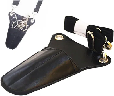Produktbild von Professionelle Friseurtasche aus Rindsleder mit Gürtel und Riemen für Friseure