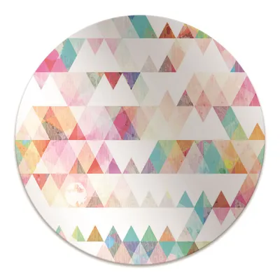 Produktbild von Rundmatte - Stuhlunterlage Bürostuhlunterlage - Rund Ø 100 cm - Bodenmatte - Fußmatte - Dreiergeometrie.