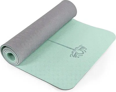 Obrázek produktu pro Protiskluzová podložka na jógu 183 x 61 cm, podložka na fitness z TPE, podložka na cvičení jógy