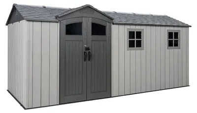 Produktbild von Lifetime Idaho Kunststoff Gerätehaus mit Boden Dunkelgrau 2x5 m