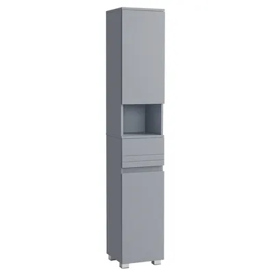 Produktbild von VASAGLE Badezimmerschrank, Badschrank, Badezimmermöbel mit einer Schublade/2 Schubladen, verstellbare Ablagen, offenes Fach