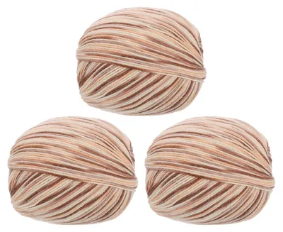Image de Laine pour crochet, 100% laine pure, couleur kaki, mélange de couleurs, 3 pelotes de 100g, 280 mètres par pelote, fil de 2 mm