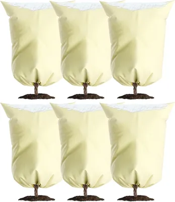 Obrázok produktu pre Zimná ochrana črepníkových rastlín 80 cm, 6 ks, pre balkónové rastliny, priedušná