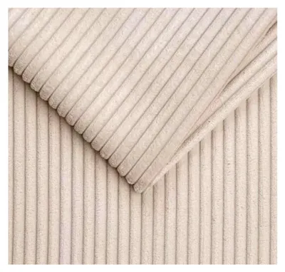 Produktbild von Cordstoff, Perle, 100 cm x 142 cm, Meterware, Polsterstoff, Möbelstoff, dicker Rippenstoff, Bezugsstoff, Dekostoff für DIY Möbel, Sofa, Couch, Kissenbezüge, Kleidung