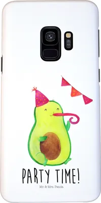 Produktbild von Mr. & Mrs. Panda Samsung Galaxy S9 Handyhülle Avocado Party Zeit - Weiß - Geschenk, Genießen, Cover, Geburtstagsfeier, Hülle, Handy Case, Smartphone, Geburtstag