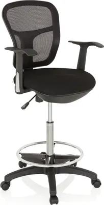 Produktbild von hjh OFFICE Arbeitshocker TOP WORK 108 760008 sw