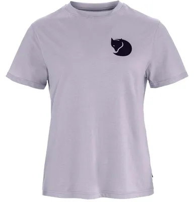 Productafbeelding van Fjällräven dames T-shirt "Fox Boxy Logo", kleur: lavendelmist, maat: M