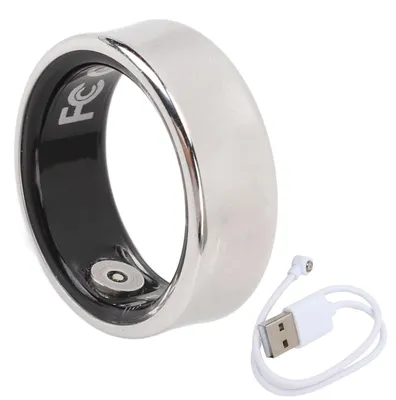 Produktbild von Smart Ring Schlaf-Tracker, IP68, wasserdicht, Sportüberwachung, multifunktional, intelligent, mit Fotosteuerungsfunktion für Größe 8