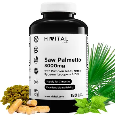 Obrázek produktu pro Saw Palmetto, 3000 mg | 180 veganských kapslí