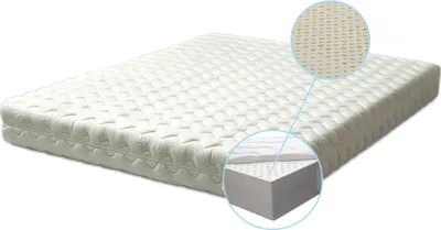 Produktbild von Latexmatratze LUX - 7 Zonen Matratze 120x190 H2 Höhe 20 cm RG 65 (bis 95kg) - Bezug & 3-Schicht Latex Kern - Letti Moderni