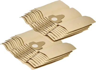 Produktbild von vhbw 20x Staubbeutel Ersatz für Einhell 23.421.60 für Staubsauger - 39cm x 26cm braun